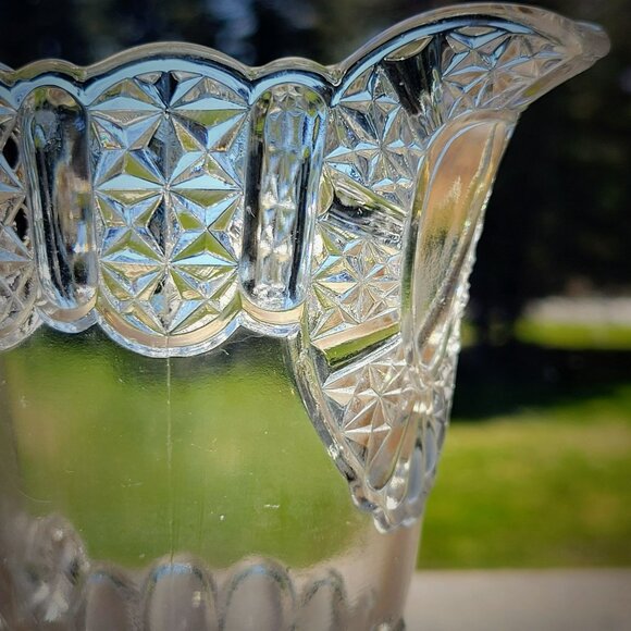 Antique EAPG Glass Creamer Adams & Co. Cottage aka Dinner Bell c.1887 USA Made - Picture 6 of 10